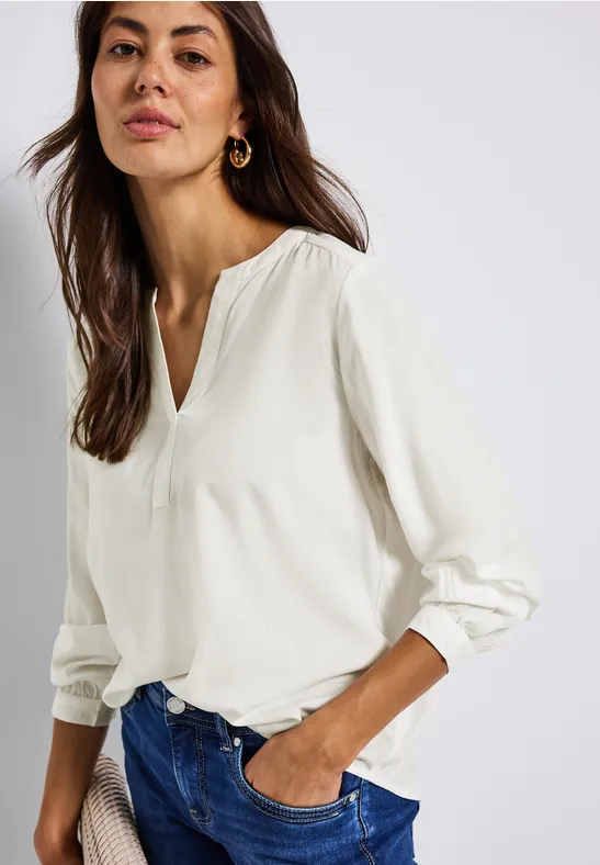 Split Neck Tunika off white