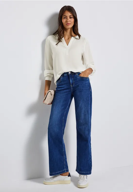 Split Neck Tunika off white