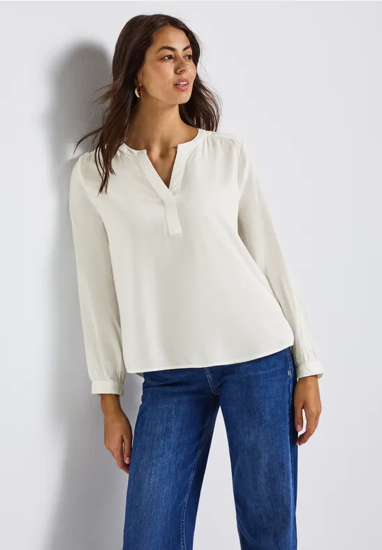 Split Neck Tunika off white