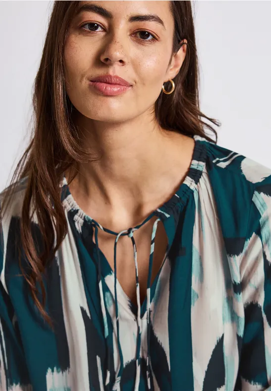 Tuniek met tapedetails tide blue