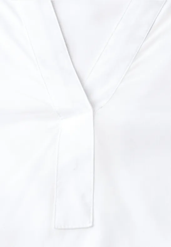 Split Neck Tunika White