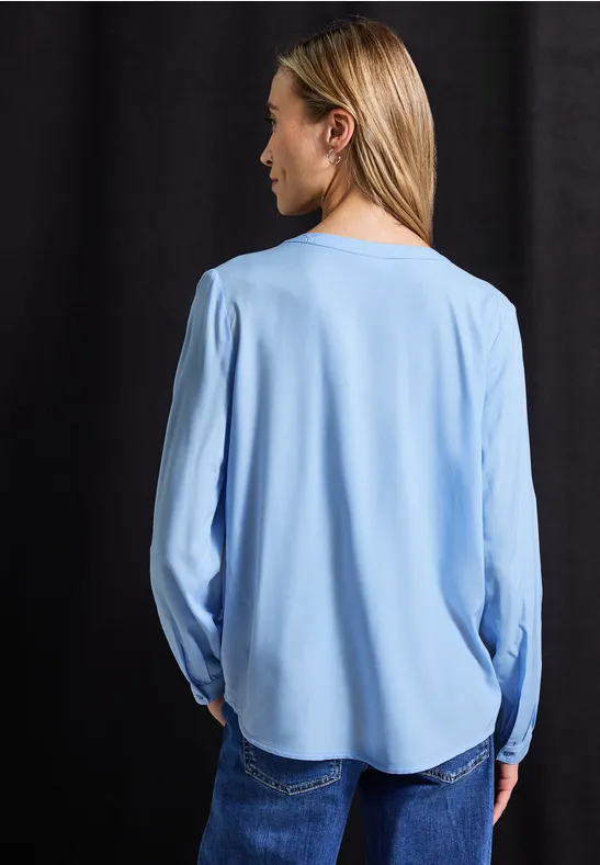 Split Neck Tunika original blue