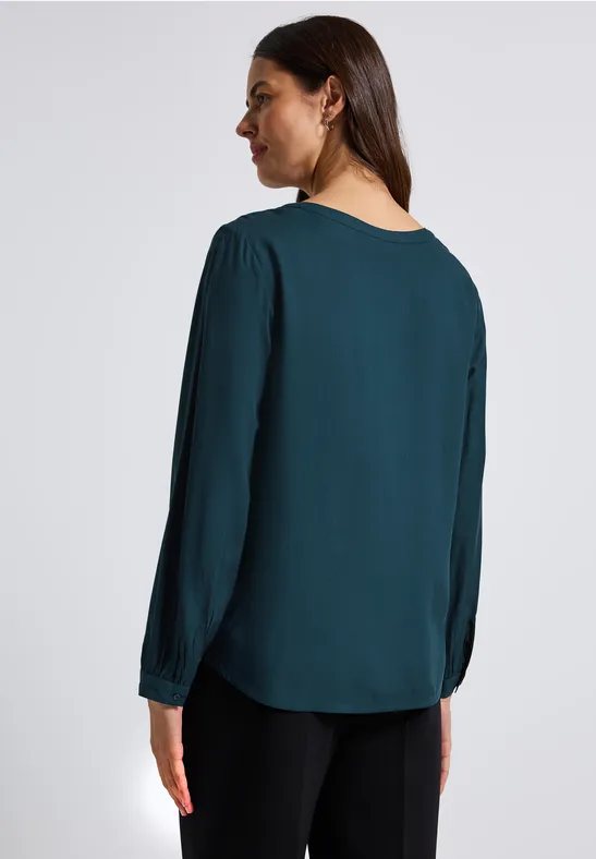 Split Neck Tunika tide blue