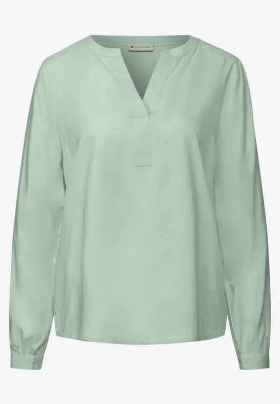 Split Neck Tunika serene green
