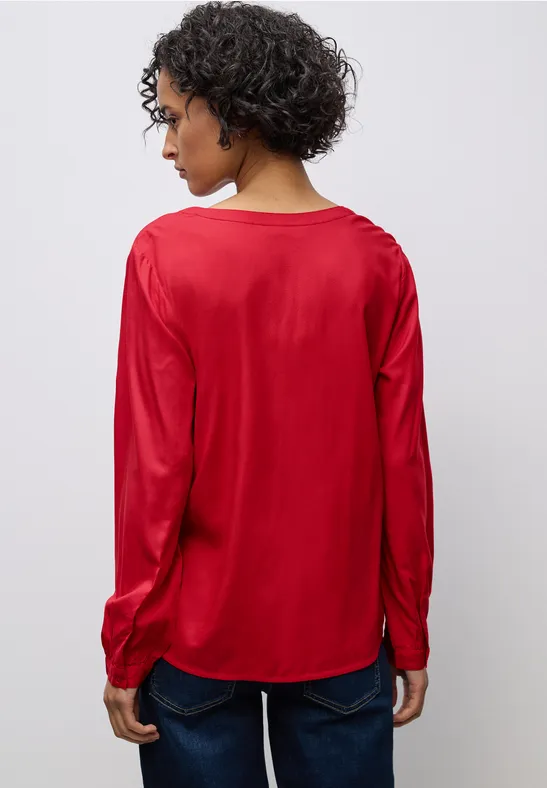Split Neck Tunika racing red