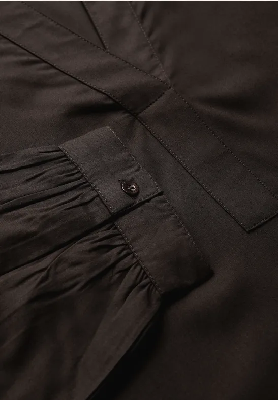 Split Neck Tunika deep roast brown
