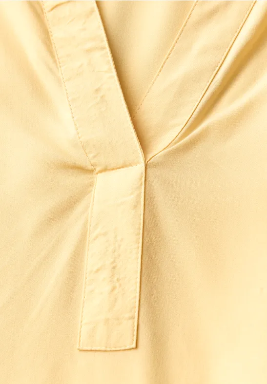 Split Neck Tunika buttercream yellow