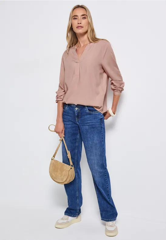 Split Neck Tunika faded rose