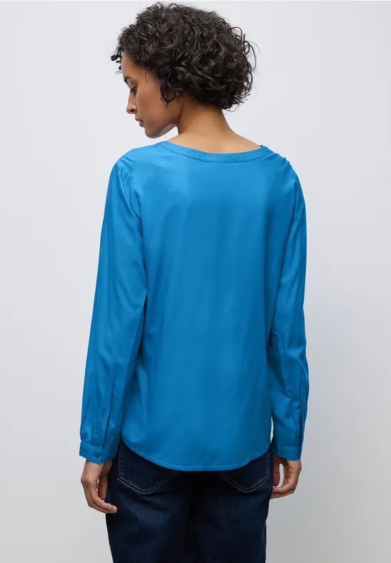 Split Neck Tunika polaris blue