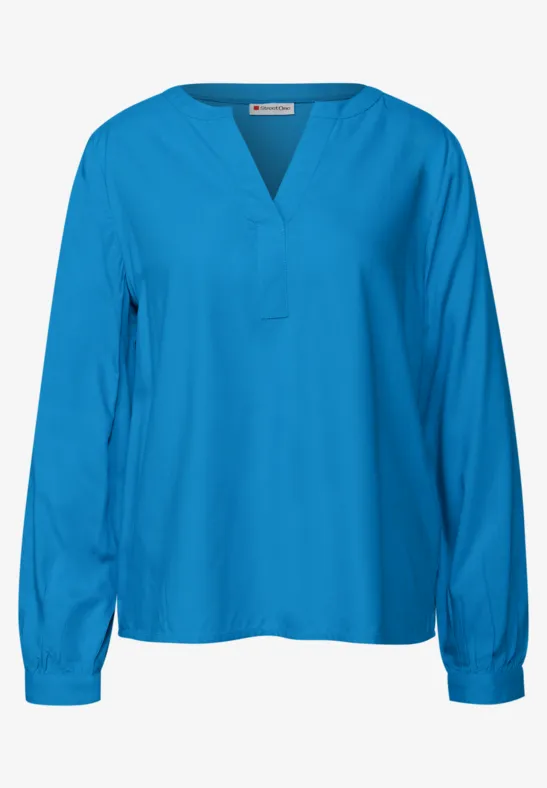 Split Neck Tunika polaris blue