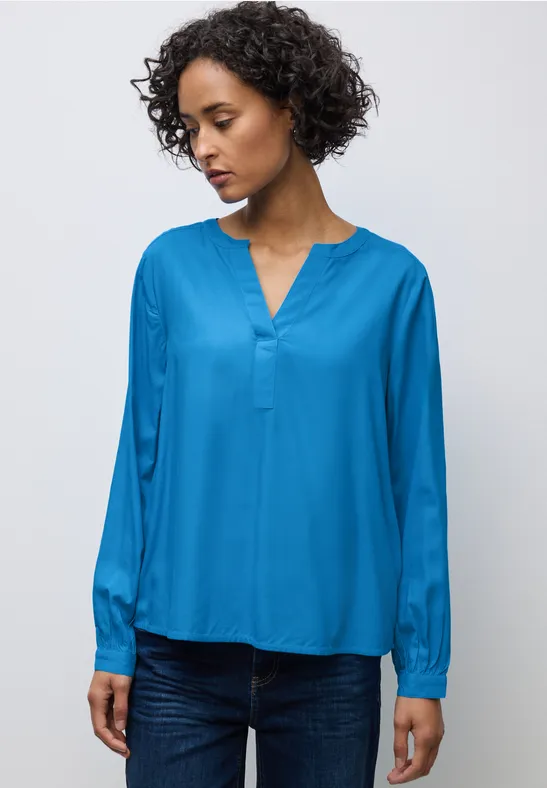 Split Neck Tunika polaris blue