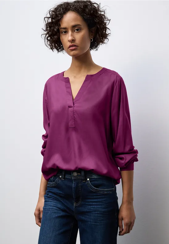 Tuniek met gespleten hals berry paradise
