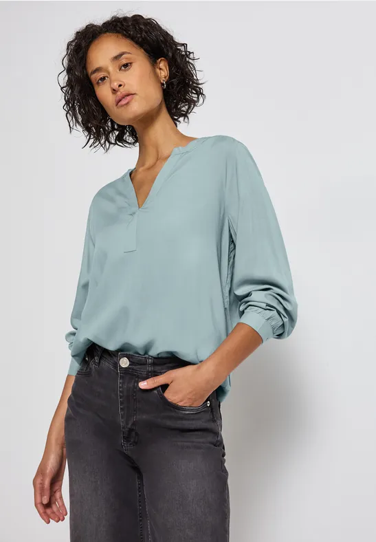 Split Neck Tunika arona blue