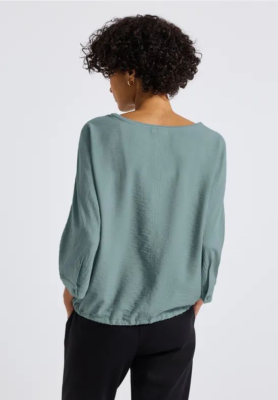 Dolman Strukturbluse arona blue