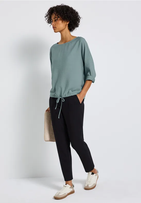 Dolman Strukturbluse arona blue