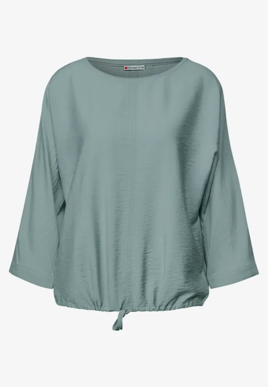 Dolman Strukturbluse arona blue