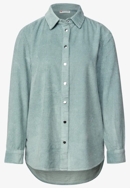 Cord Longblouse arona blue