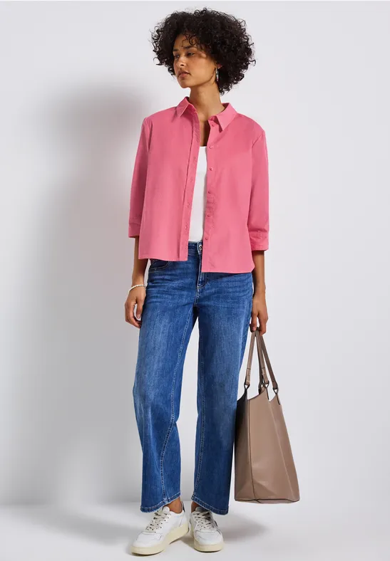 Cord Hemdbluse almond coral