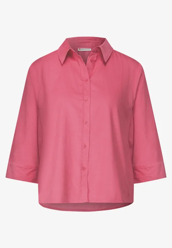Cord Hemdbluse almond coral
