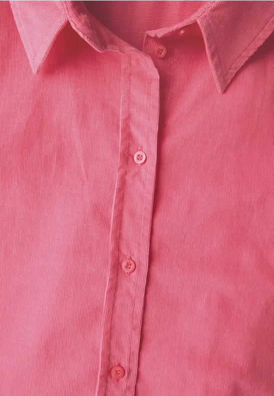 Cord Hemdbluse almond coral