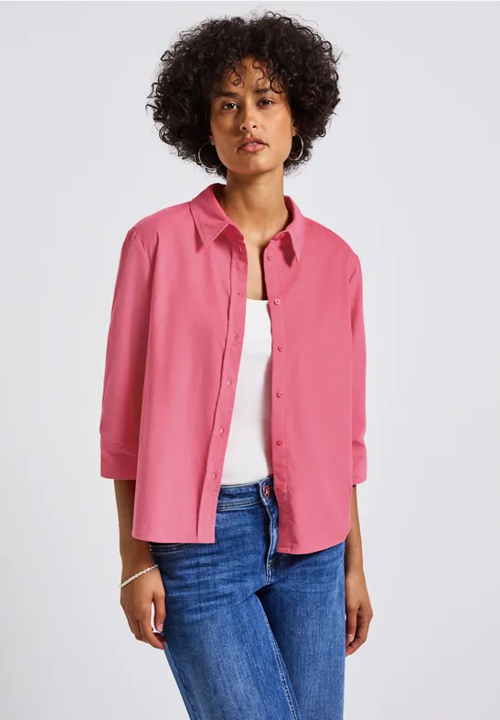 Cord Hemdbluse almond coral