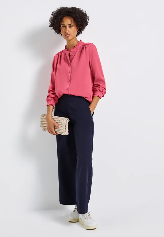 Washed-Look Tunika almond coral