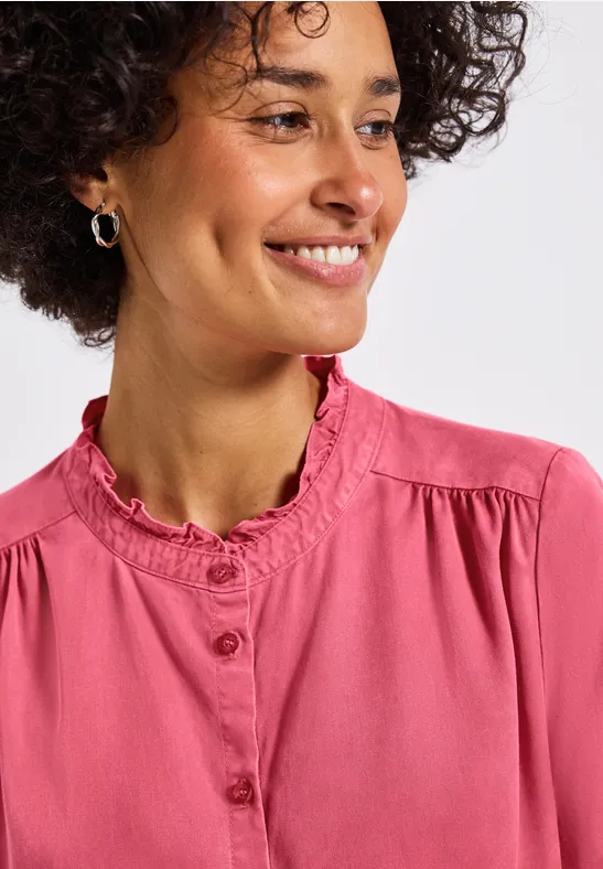 Washed-Look Tunika almond coral