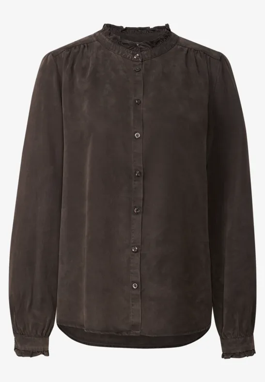 Washed-Look Tunika deep roast brown