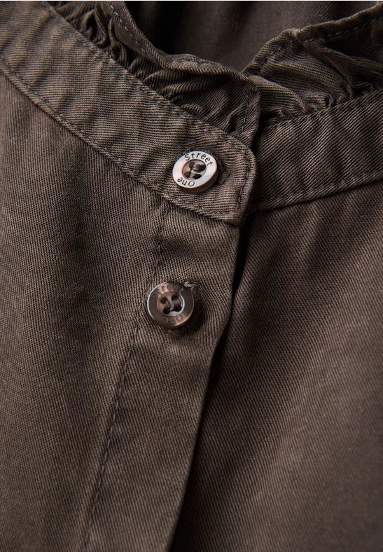 Washed-Look Tunika deep roast brown