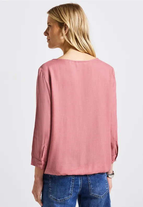 Blouse à col rond Melange almond coral mel.