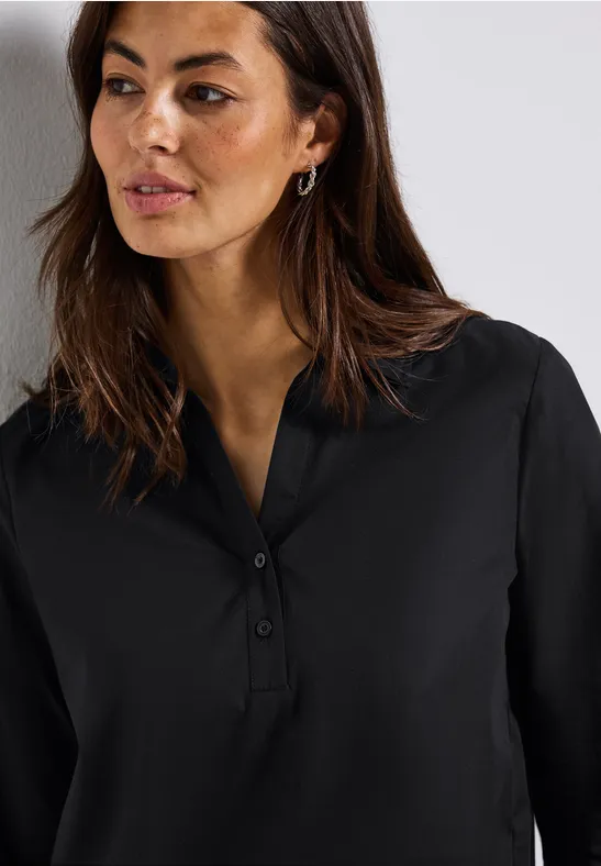 Business Hemdbluse Black