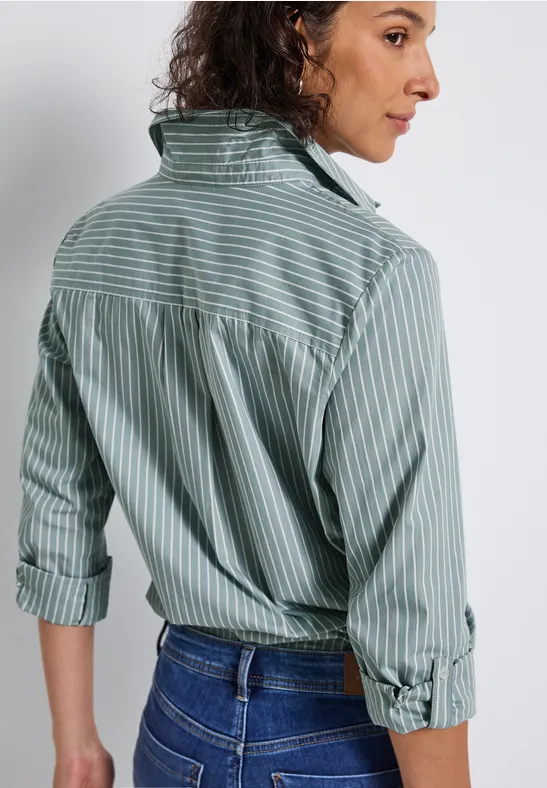 Gestreepte zakelijke blouse arona blue