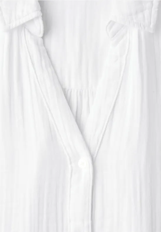 Mousseline overhemd blouse White