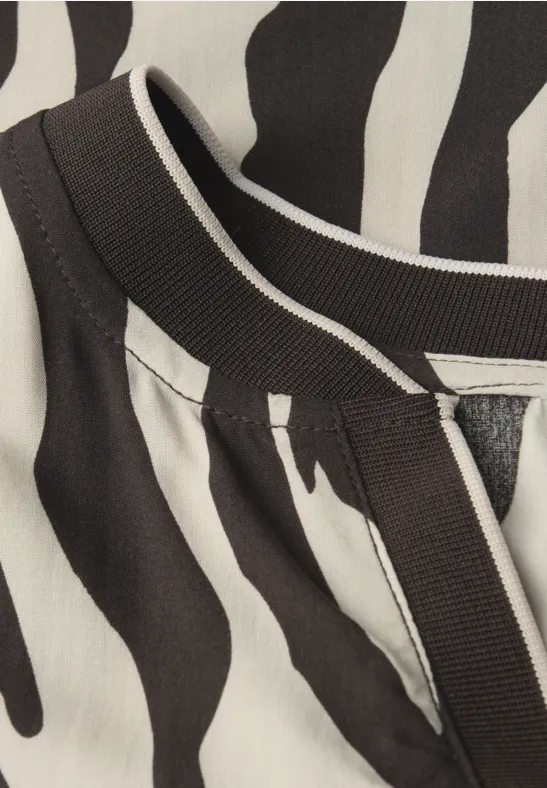 Tunika mit Tape-Details deep roast brown