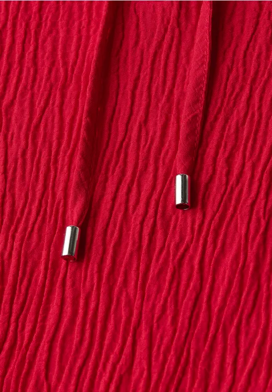 Strukturtunika mit Tape racing red