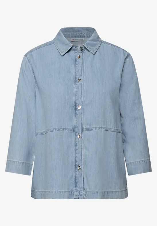 Denim Bluse Light Blue Washed