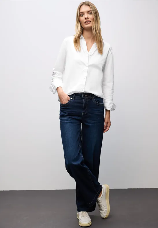 Twill Hemdbluse White