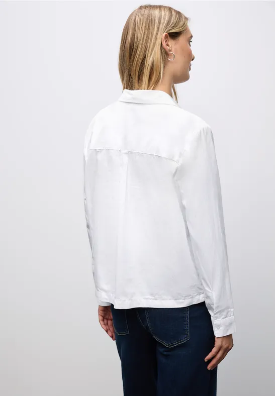 Twill Hemdbluse White