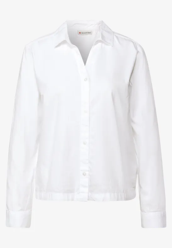 Twill Hemdbluse White