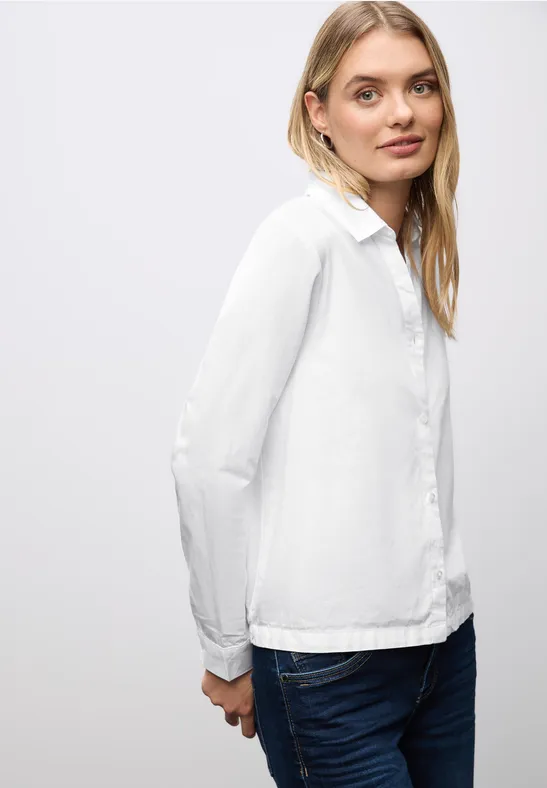 Twill Hemdbluse White