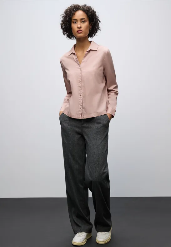 Twill Hemdbluse faded rose