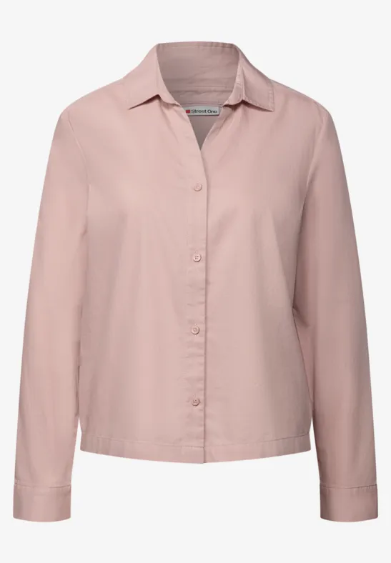 Twill Hemdbluse faded rose