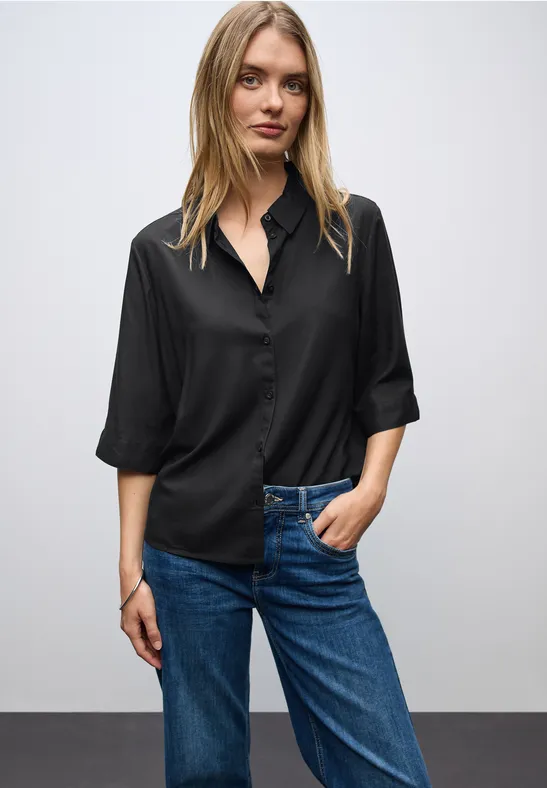 Hemdbluse Black