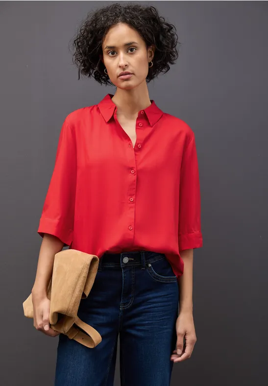 Chemisier à chemise racing red