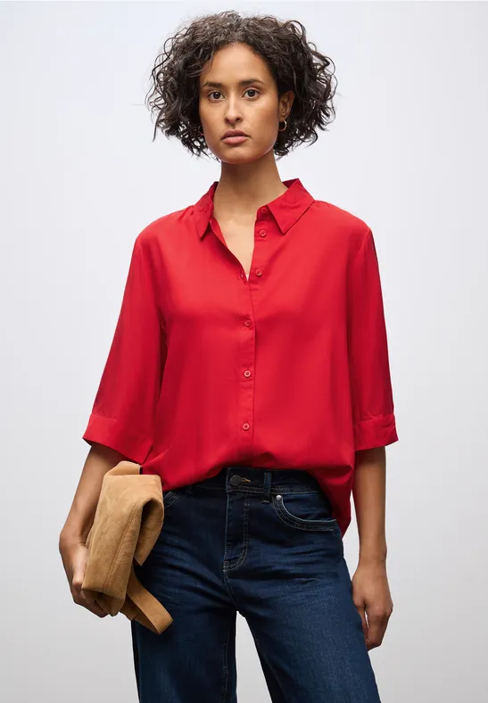 Chemisier à chemise racing red