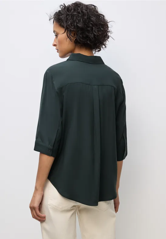Overhemd blouse evernight green