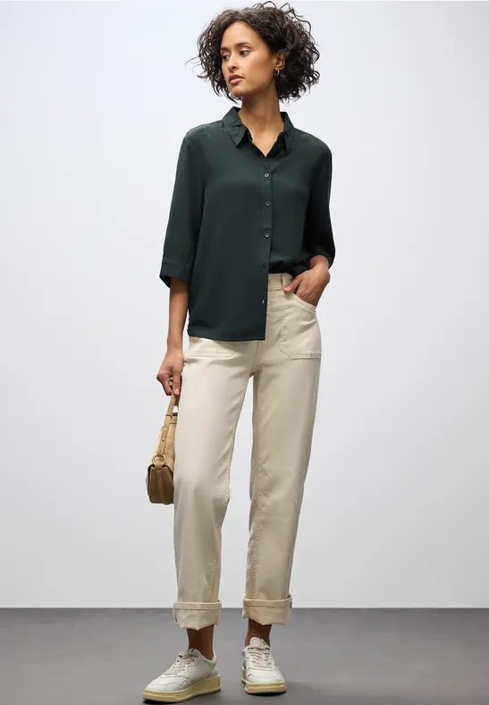 Overhemd blouse evernight green