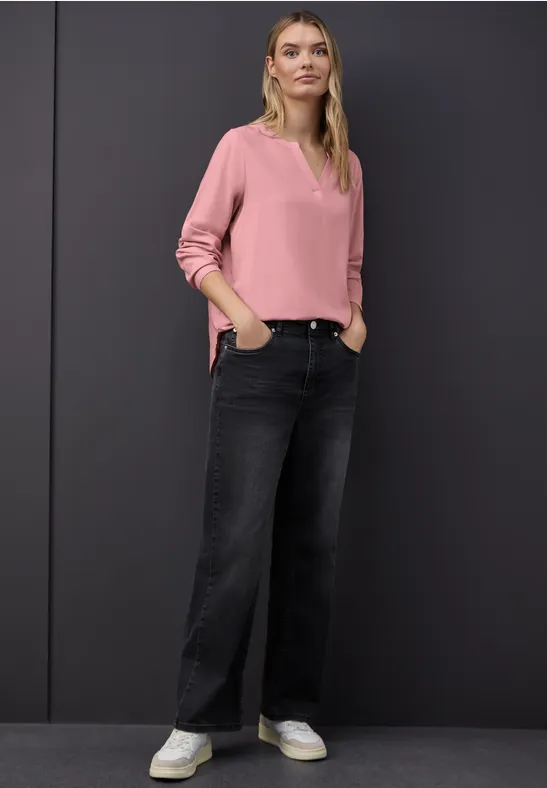 Tunika in Unifarbe powder pink