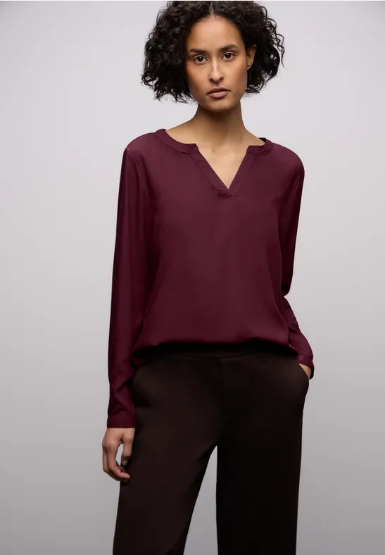 Tunika in Unifarbe noble red