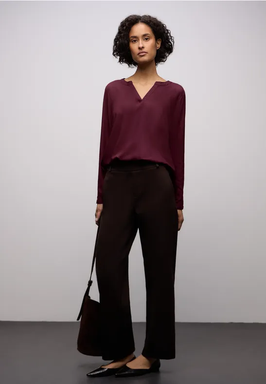 Tunika in Unifarbe noble red